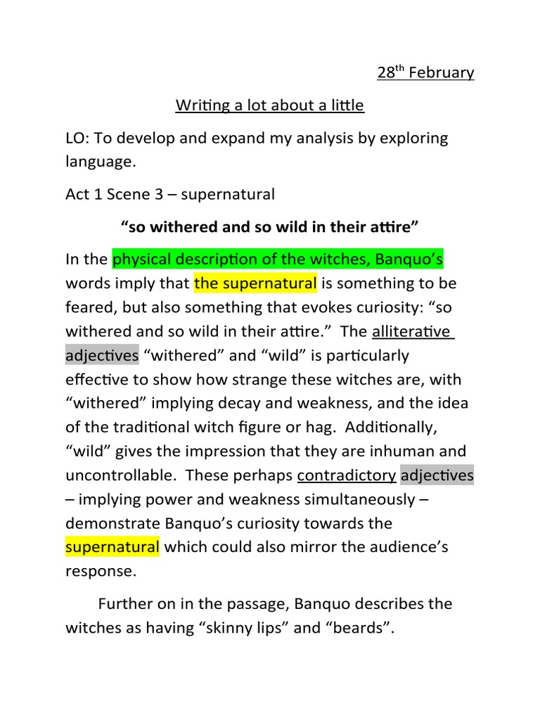 Macbeth detailed lang analysis act 1 sc 3 pdf general fiction