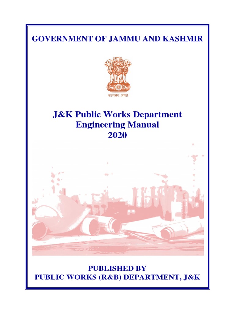 J&K Public Works Engineering Manual 2020 | PDF | Audit | Business