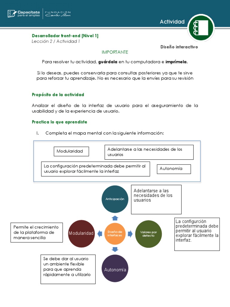 Practica #2 | PDF | Interfaz de usuario | Usabilidad