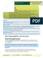 13.2 File Organisation & Access (MT-L)