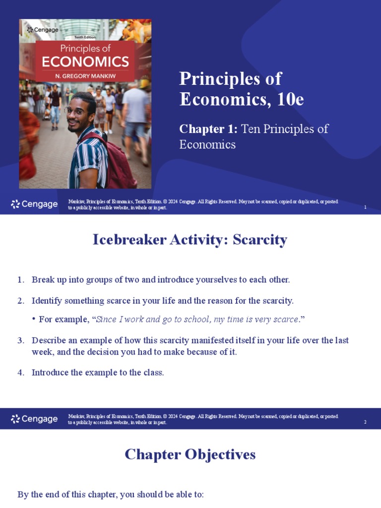Mankiw PrinciplesOfEconomics 10e PPT CH01 | PDF | Economics