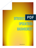 Chapter 1 - Introduction To Operations Management (TEMP)