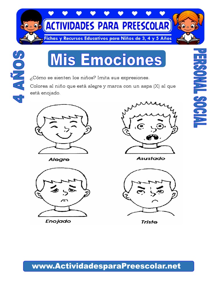 Actividades de emociones para niños | PDF