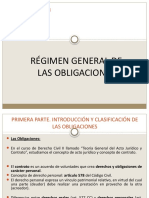 Régimen General de las Obligaciones