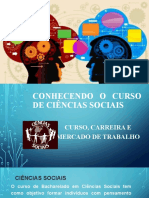 O Curso de Ciências Sociais