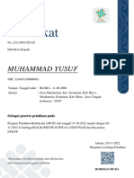 Certificate Yusuf