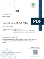Certificate Umma