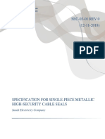 SEC Cable Seal Spec