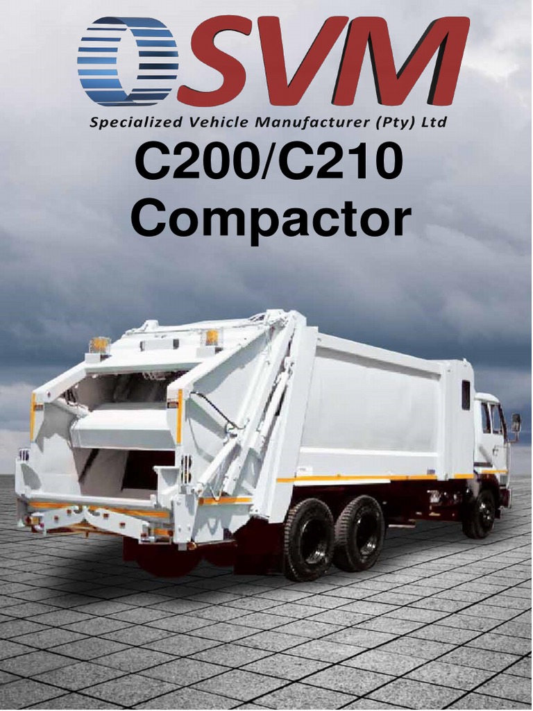 C200/C210 Compactor Specifications | PDF | Truck | Pump