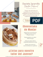 Receta de CheeseCake de Manjar