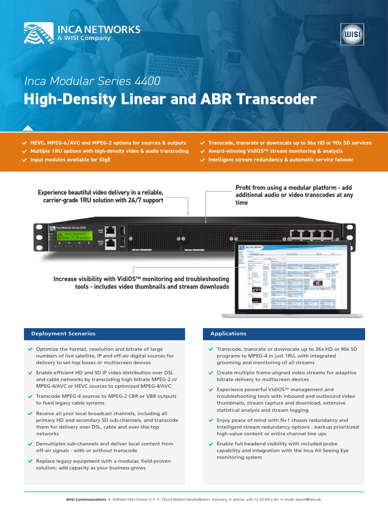 Inca 4400 ds row nocropmarks pdf streaming media computing