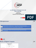 Introduction To Microprocessor and Microcontroller