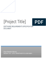 SRS Document Template