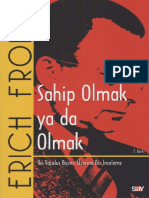 Sahip Olmak Ya Da Olmak-Erich Fromm PDF