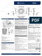 Guia Rápido LTP16: Descrição Da Lavadora Funções Extras Como Usar