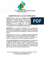 Cobertura de La Uci en Tarifa Soat PDF
