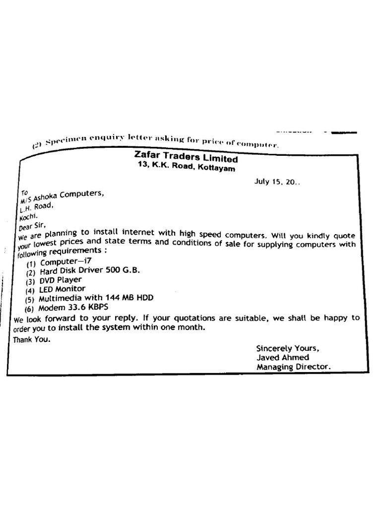 Business Letters PDF | PDF
