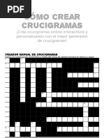 Generador de Crucigramas Gratis IA | PDF