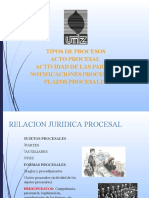 B.2. Acto Procesal. Las Partes. Lugar Tiempo y Forma. Resoluciones Judiciales