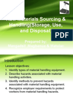 Raw Materials Sourcing HandlingStorage Use and Disposal