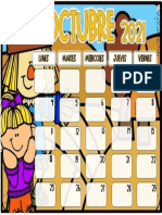 Calendario Octubre PDF