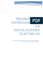 Programa de Entrenamiento en Instalaciones Electricas