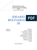 Ideario Bolivariano III