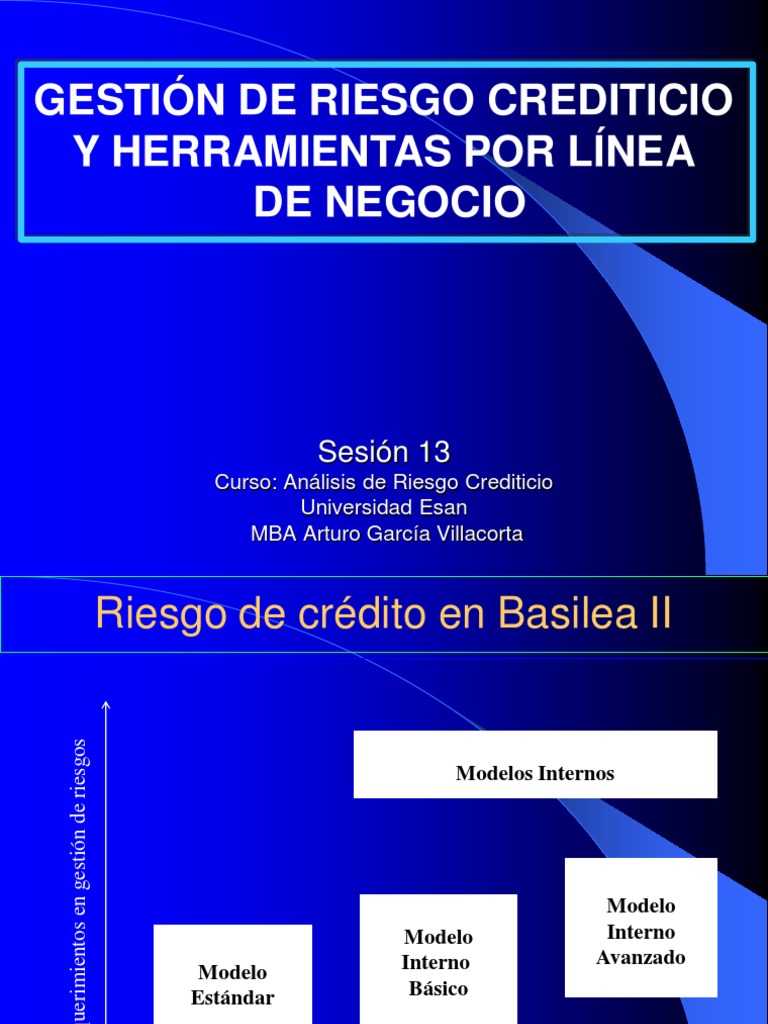 Gestión de Riesgo Crediticio en Basilea II | PDF | Riesgo crediticio ...