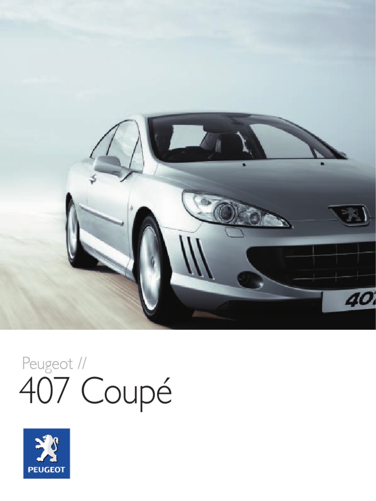 Peugeot 407 Coupe 2007 UK | PDF | Engines | Automatic Transmission