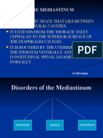 DISORDERS of The MEDIASTINUM