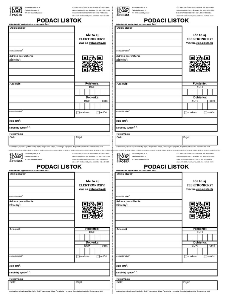 Podaci Listok PDF PDF