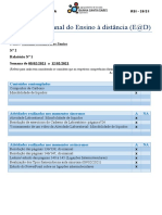 Relatório Semanal FQA-10A - E@D