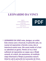 Leonardo Da Vinci: Elevi: Aghiorghiesei Rareș Angi Alin Marcu Ioana Alexandra Cls.A Xi-A A Liceul Teoretic "Emil Racovită