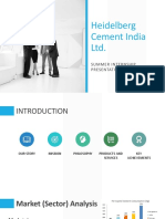 Heidelberg Cement India LTD.: Summer Internship Presentation