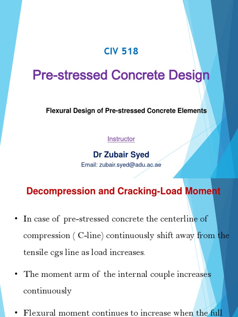 Flexural Design of Pre-stressed Beams | PDF | Prestressed Concrete ...