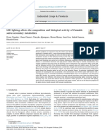 LED Lighting Affects The Composition and Biological Activity of Cannabis Sativa Secondary Metabolites