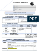 sesion de matemática determinación de conjuntos