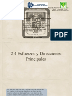 2.4 Esfuerzos y Direcciones Principales