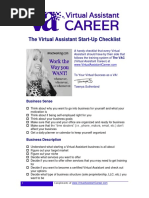 VA StartUp Checklist PDF