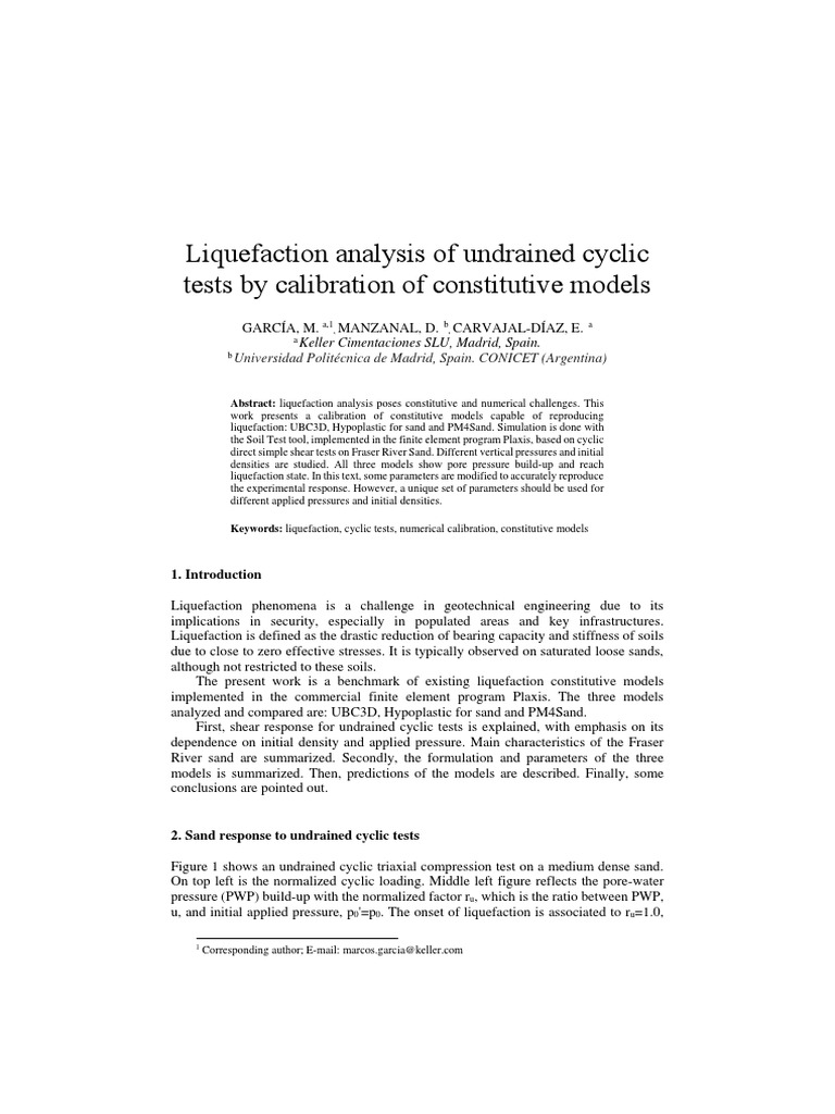 Liquefaction Analysis - PM4sand - 025936 | PDF | Stress (Mechanics ...