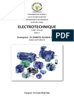 Cours d'Electrotechnique-ELE412-M1