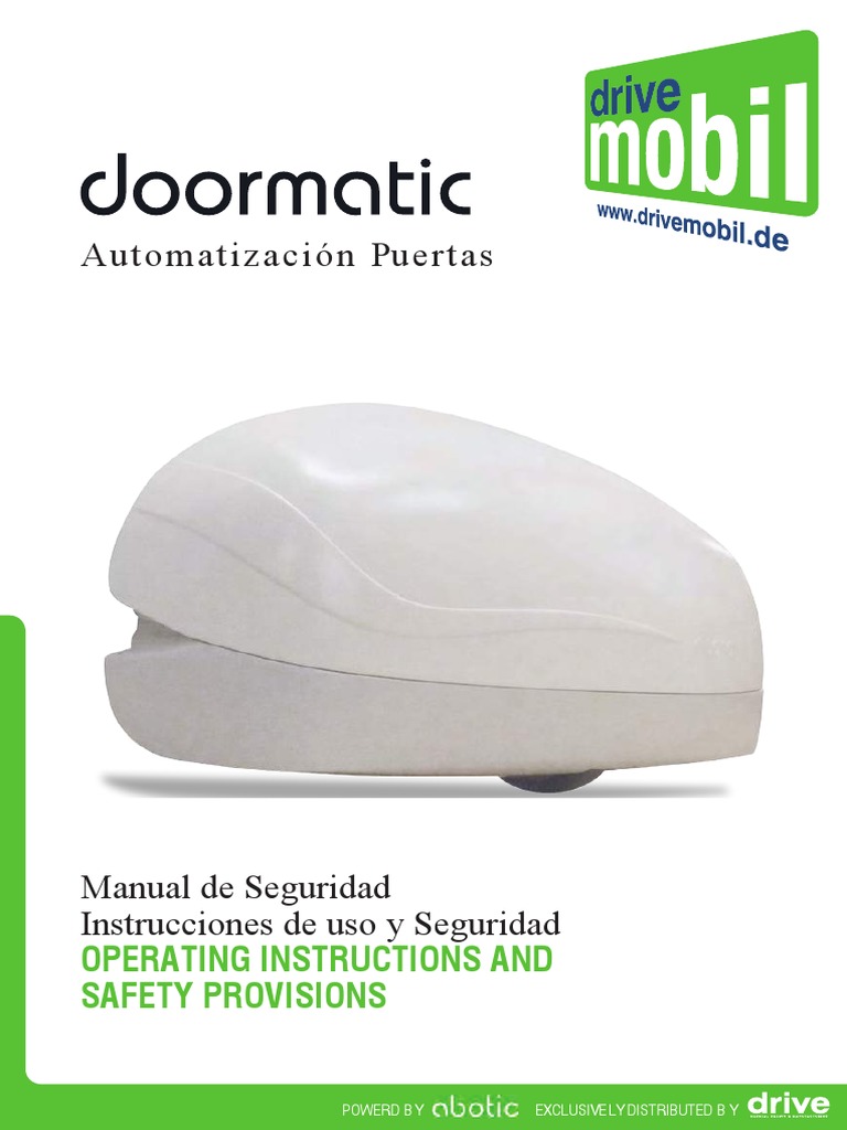 Manual de Uso Doormatic | PDF | Ingenieria Eléctrica | Electrónica
