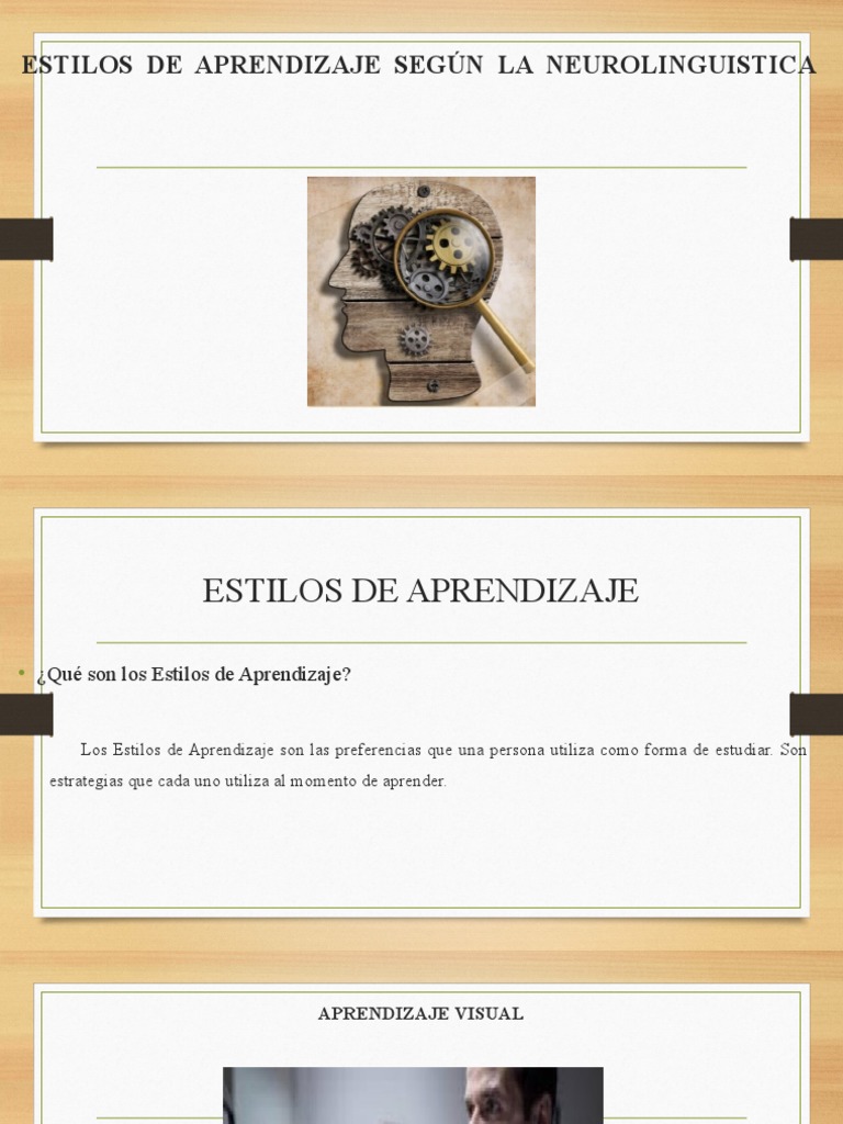 Estilos de Aprendizaje en Neurolingüística | PDF | Aprendizaje ...