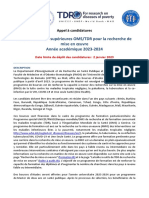 DERSP FMOS USTTB-call-2023 French Final-1 PDF