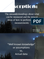 Absorption-The Misunderstandings About What Can Be Measured and The Newest Ideas of How To Perform These Measurements PDF