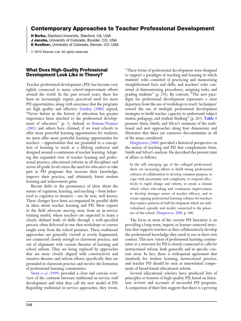 Modern Teacher Professional Development | PDF | Teachers | Learning
