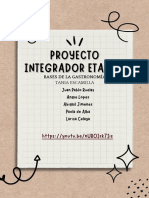 Documento A4 Portada Proyecto Informe Marketing Doodle Marrón y Blanco