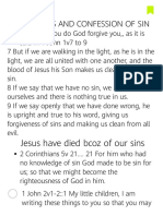 Forgiveness and Confession of Sin
