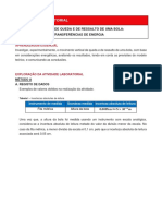 Movimento vertical de queda e ressalto de bolas: medição de alturas e cálculo de incertezas