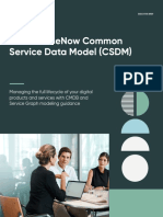 SBR Servicenow Common Service Data Model